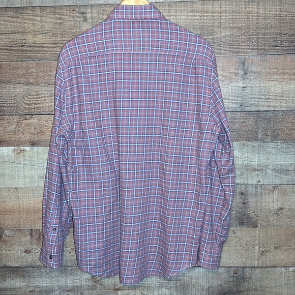 Faherty Plaid 100% Organic Cotton Button Down Shirt* - Picture 5 of 8